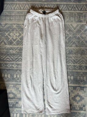 wild fable Light Heather Gray Elastic Waist Wide-Leg Pants